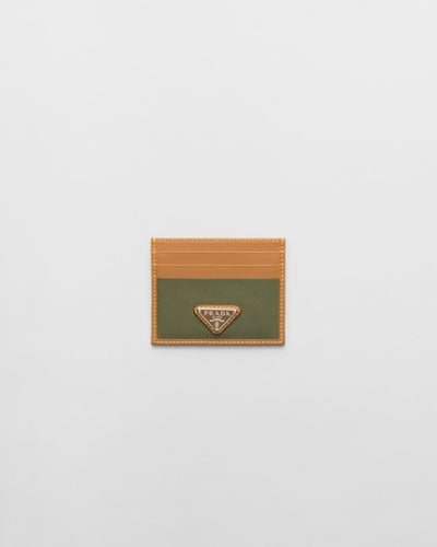 Prada Re-nylon Logo-plaque Cardholder - Brown