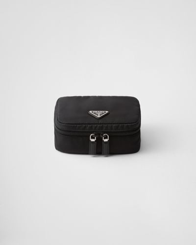Prada Small Re-Nylon Zipper Pouch - Black