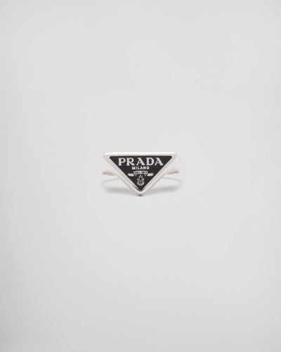 Prada Symbole Ring - White