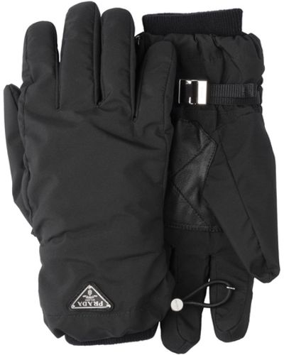 Prada Nylon Gloves - Black