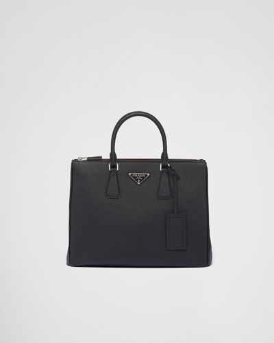 Prada Galleria Saffiano Bag - Black