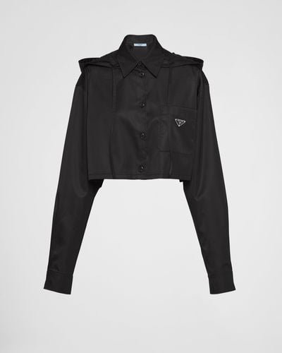 Prada Re-nylon Gabardine Shirt - Black