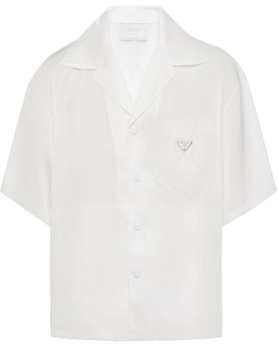 Prada Re-Nylon Short-Sleeved Shirt - White