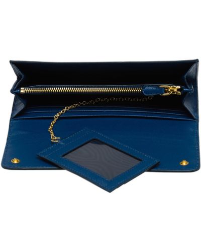 Prada Leather Wallet - Blau