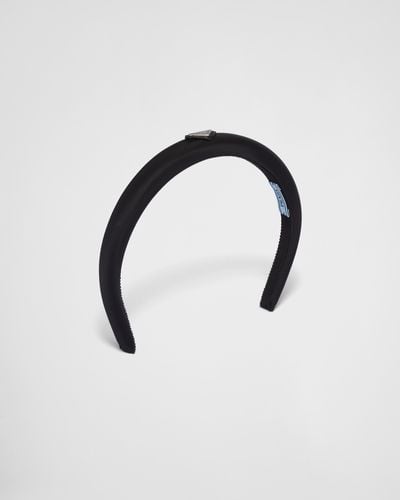 Prada Headband Aus Re-Nylon - Blau