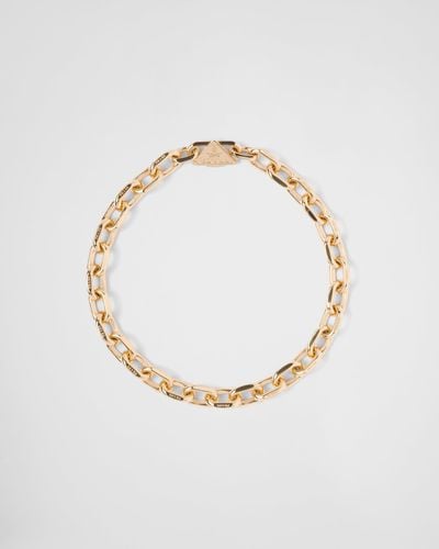 Prada Eternal Gold Halskette Aus Gelbgold - Mettallic