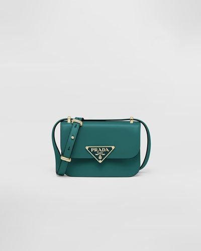 Prada Emblème Leather Bag - Green