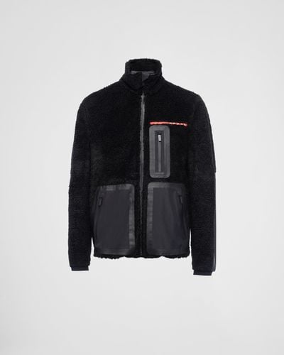 Prada Recycled Fleece Technical Jacket - Black