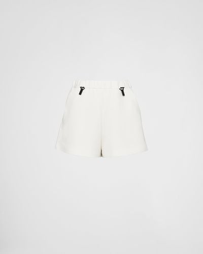 Prada Double Jersey Shorts - White