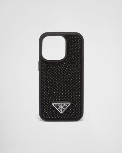 Prada Cover For Iphone 14 Pro Max - Black