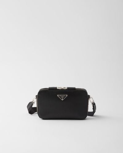 Prada Brique Saffiano Leather Bag - Black