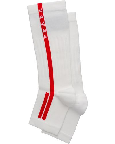 Prada Socken Ohne Zehen Aus Funktionsnylon - Weiß