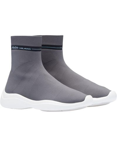 Prada Sock Sneakers - Gray