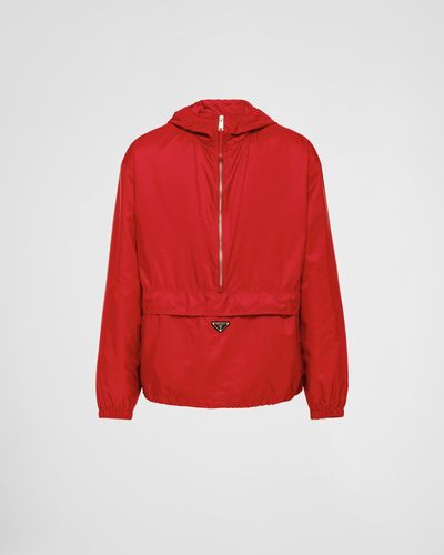 Prada Re-Nylon Blouson Jacket - Red