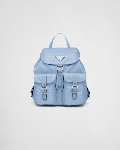 Prada Small Re-nylon Backpack - Blue