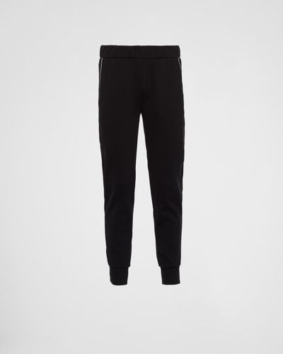 Prada Sweatpants With Re-Nylon Details - Black