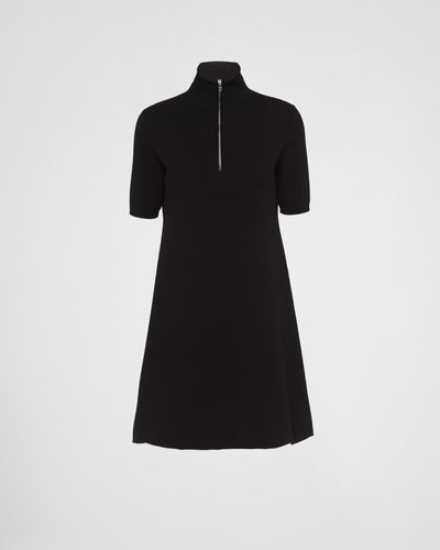 Prada Wool And Viscose Dress - Black