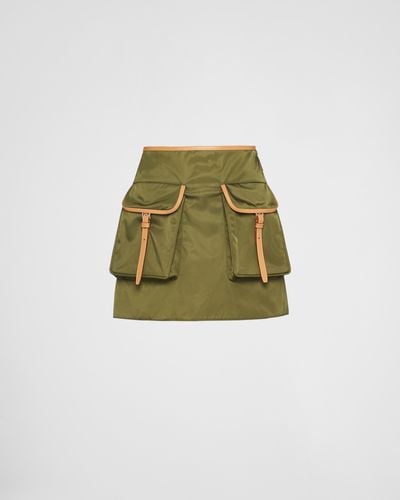 Prada Re-Nylon Miniskirt - Green
