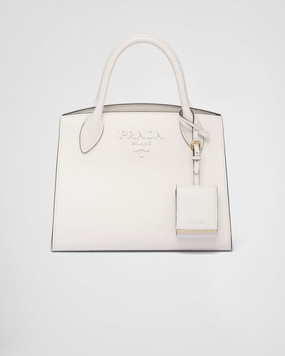 Prada Saffiano Leather Top Handle Bags for Women - Up to 33% off