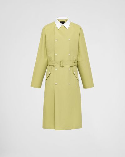 Prada Cotton Raincoat - Yellow
