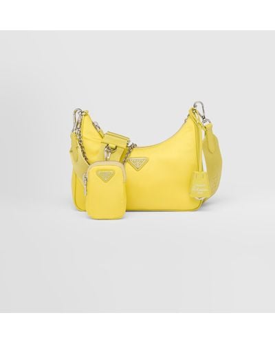 Prada Re-Edition 2005 Re-Nylon Bag - Yellow