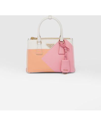 Prada Small Galleria Saffiano Special Edition Bag - Pink