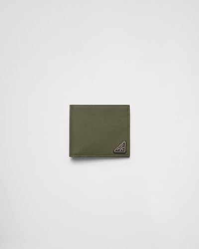 Prada Saffiano Leather Wallet - Green