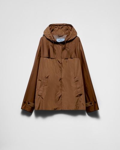 Prada Light Technical Fabric Blouson Jacket - Brown