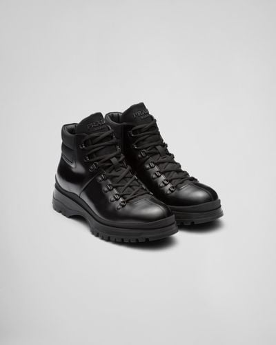 Prada Brixxen Hiker Boot - Black