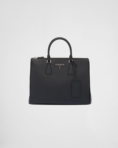 Prada Galleria Tasche Aus Saffiano - Schwarz