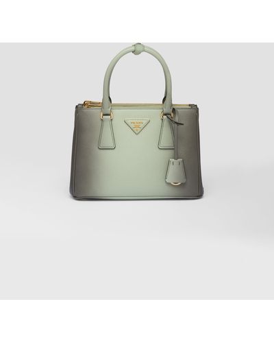 Prada Small Galleria Ombré Saffiano Leather Bag - Green