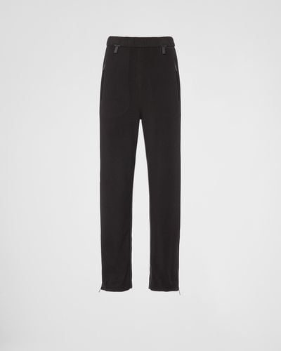 Prada Recycled Technical Fleece Sweatpants - Black
