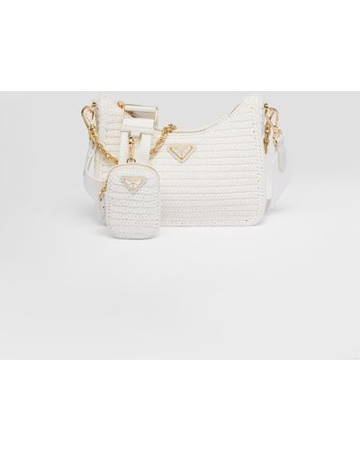 Prada Re-edition 2005 Crochet Bag - White