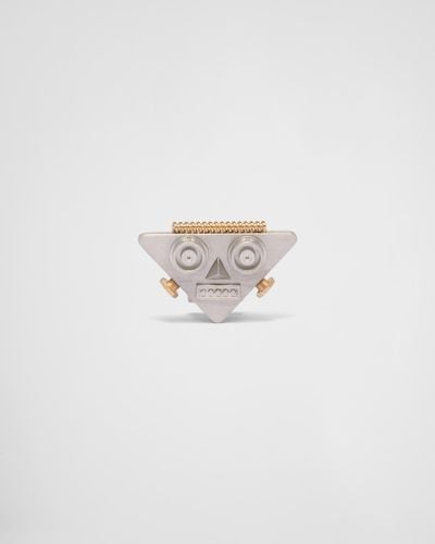 Prada Orecchino Robot Jewels - Bianco
