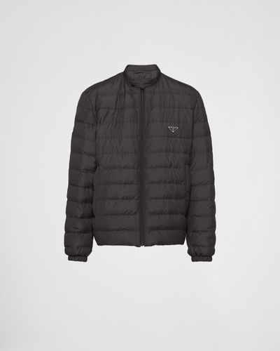 Prada Short Polyester Down Jacket - Black