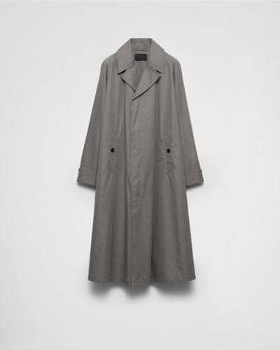 Prada Cotton Coat - Grey