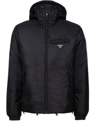 Prada Re-Nylon Puffer Jacket - Black