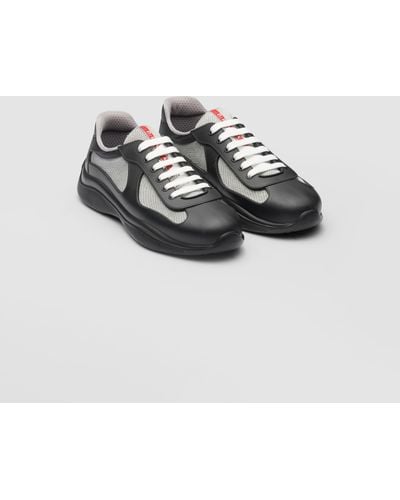 Prada Recycled Polyester-blend Sneakers - Black