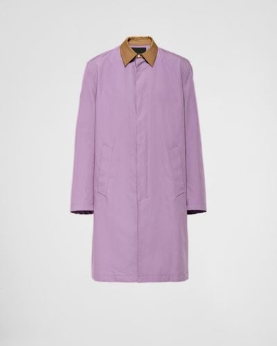 Prada Cotton Raincoat - Purple