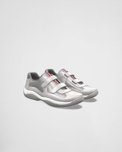 Prada America's Cup Strap Sneakers - White