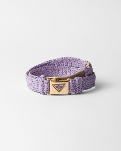 Prada Crochet Belt - Purple