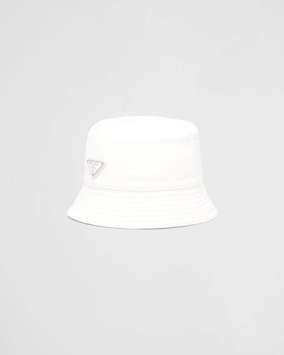 Prada Drill Bucket Hat - White