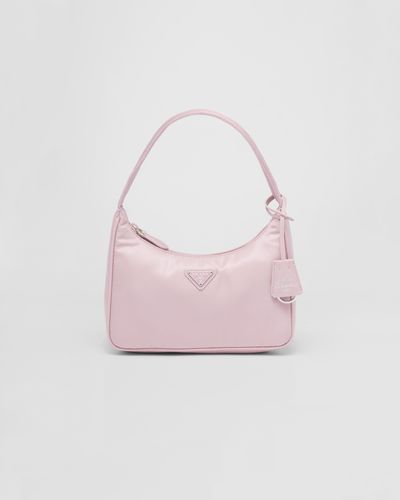 Prada Mini Sac Re-Edition 2000 En Re-Nylon - Rose