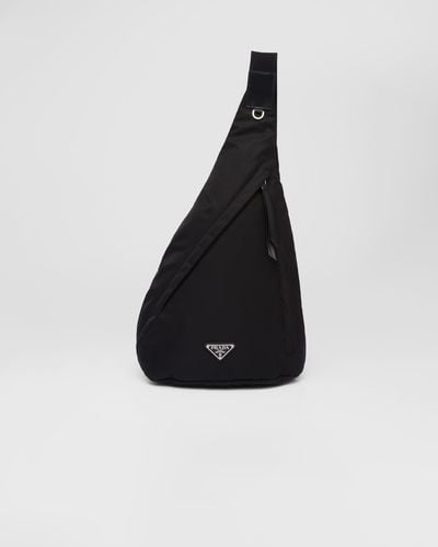 Prada Re-Nylon And Leather Backpack - Black