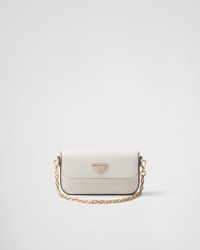 Prada Saffiano Leather Mini-bag - White