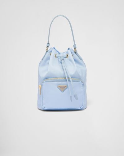Prada Duet Re-Nylon Bucket Bag - Blue