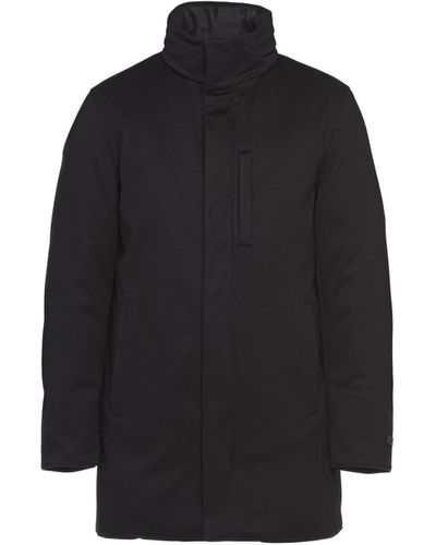 Prada Long Cashmere Puffer Jacket - Black