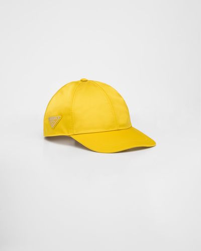 Prada Re-Nylon Baseball Cap - Yellow