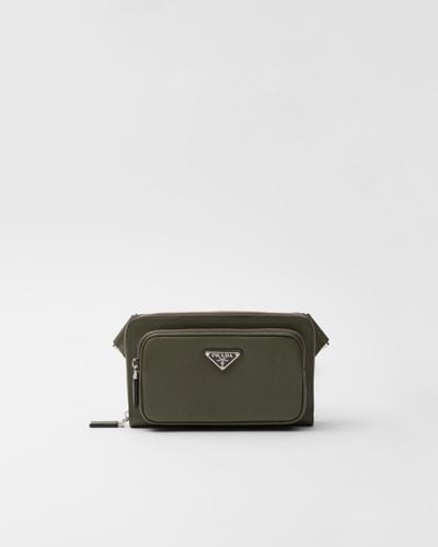Prada Saffiano Leather Belt Bag - Green