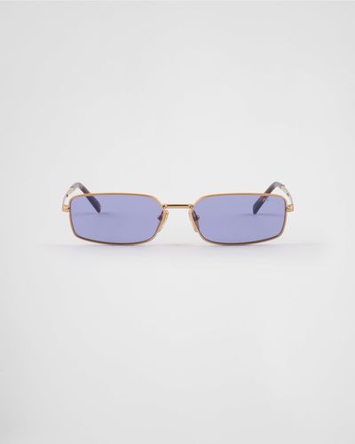 Prada Sunglasses With The Logo - Blue
